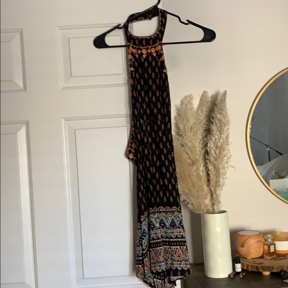 LF patterned open back dress